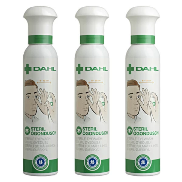 Ögondusch 200ml refill 3st inkl. speciallock+plombering