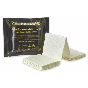 Hemostatisk gasväv för temporärt bruk vid blödning