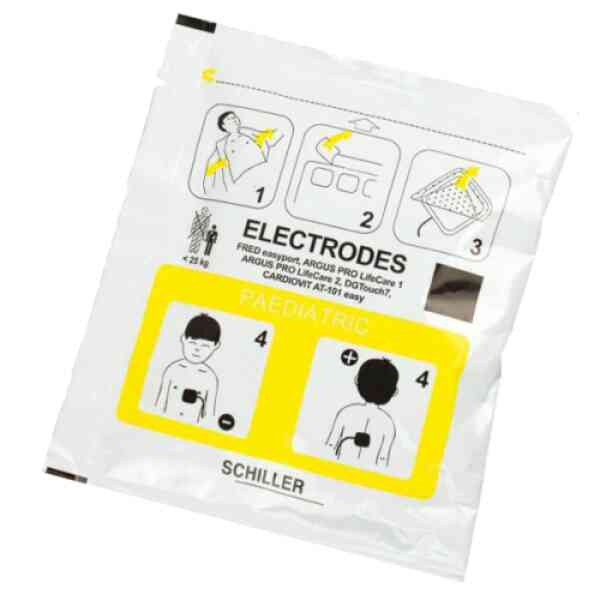 Elektrodpack för barnanvändning, instruktioner på påsen.
