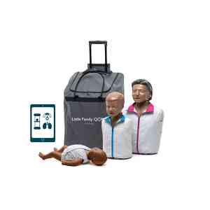 Little family mörk hud - paket med HLR-dockor