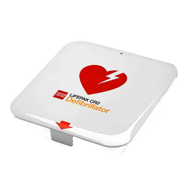 LIFEPAK CR2 hjärtstartare med symbol av hjärta