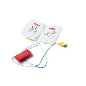 Träningsdefibrillator pads med kabel och kontakt