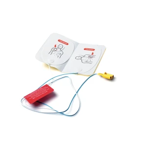 Träningsdefibrillator pads med kabel och kontakt