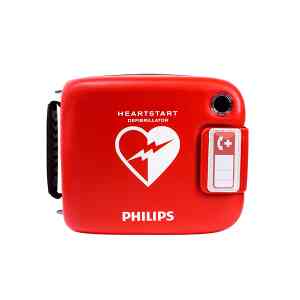 Philips HeartStart defibrillator, röd för akutvård.