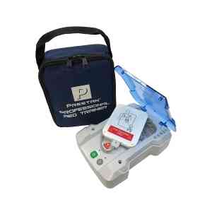 Träningsdefibrillator med väska för hjärt-lungräddning