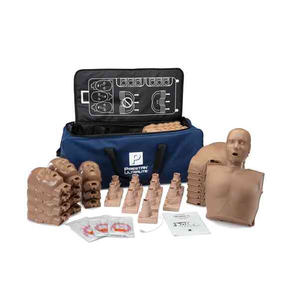 HLR-träningsdockor 12-pack med bärväska och tillbehör
