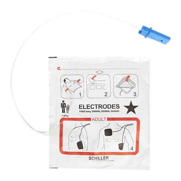 Elektrodset för vuxna med instruktioner, Schiller.