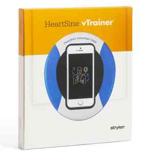 Förpackning av HeartSine vTrainer defibrillator